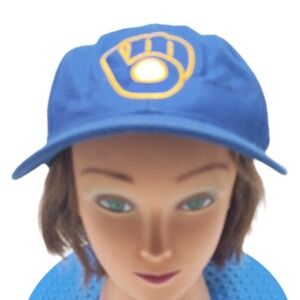 Milwaukee‎ Brewers Cooperstown Collection MLB Cap Fitted 7  3/8 Wool Blend Hat